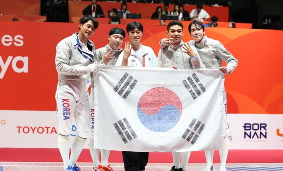 남자 사브르 단체전, 아시안게임 4연패
