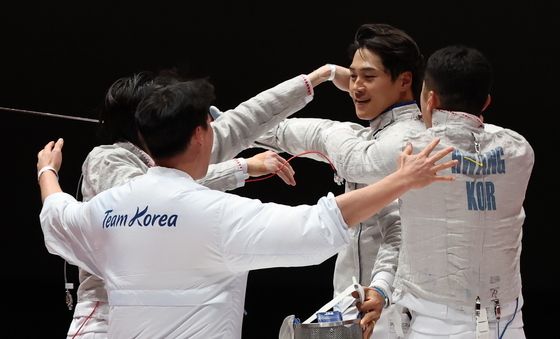 아시안게임 4연패 기뻐하는 대한민국