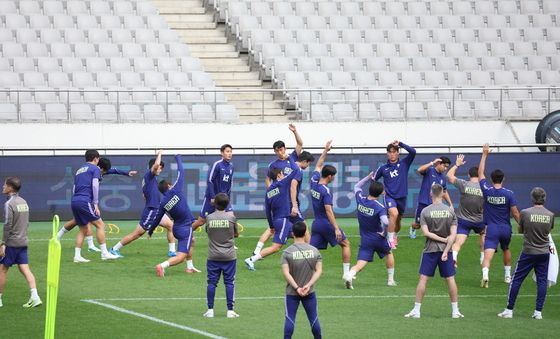 우루과이전 앞두고 훈련 돌입한 축구대표팀