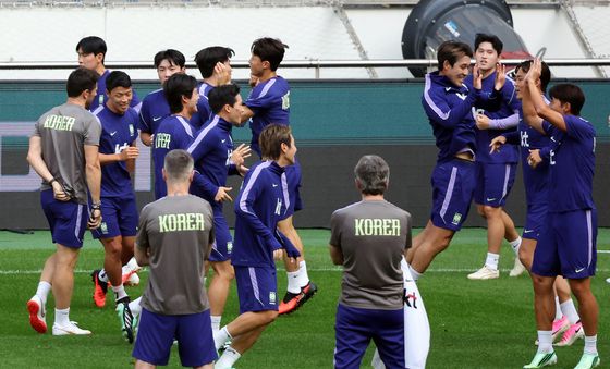 축구대표팀, 화기애애한 분위기