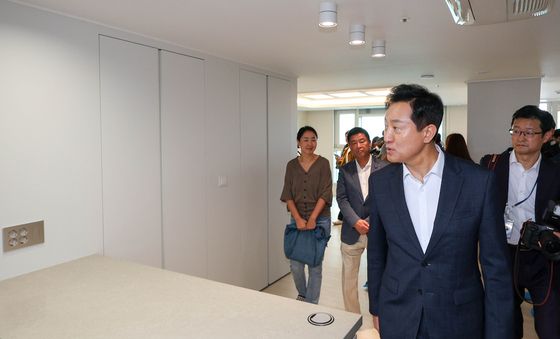 오세훈, 광진구 모아주택 사업지 현장 점검
