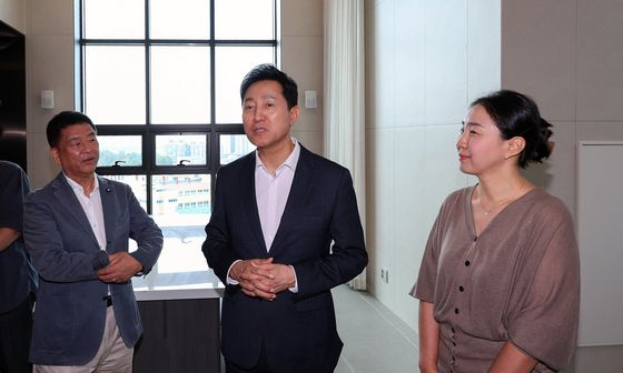 오세훈, 광진구 모아주택 1호 사업지 방문