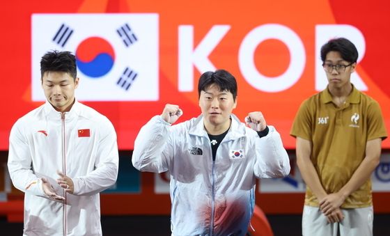 금메달 도전하는 원종범, '주먹 불끈'