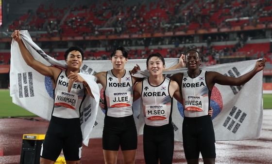 남자 400m 계주, 아시안게임 동메달