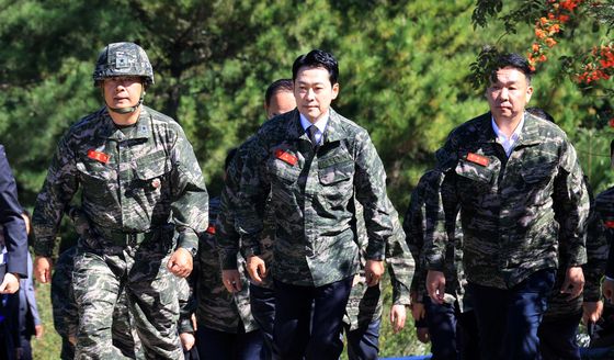 백령도 찾은 장동혁 국민의힘 대표 대표