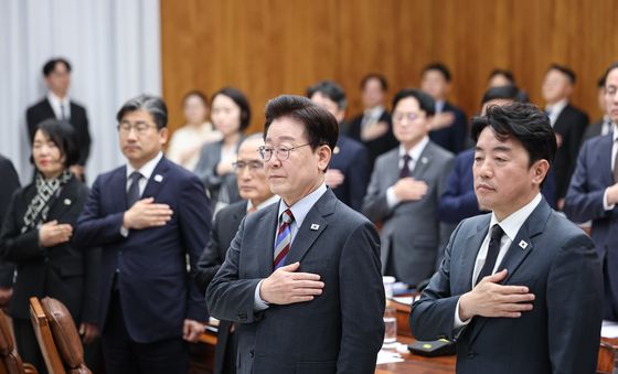 메가프로젝트 제3차 민관합동 점검회 참석한 이재명 대통령
