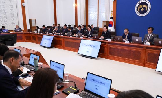 이재명 대통령, 대수보 주재