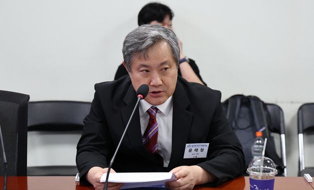 환영사하는 윤태형 뉴스1 상무