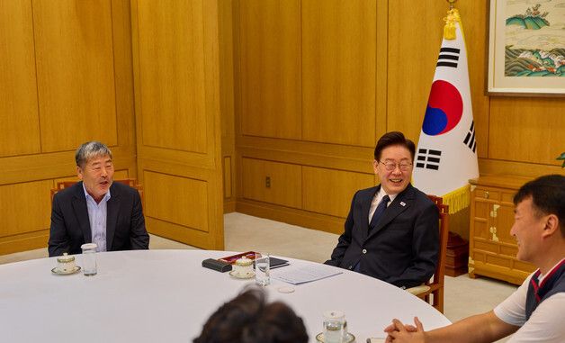 이재명 대통령, 양대노총 차담회