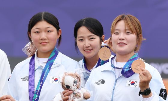 강연서·박정윤·박예린, 양궁 여자 컴파운드 단체전 동메달
