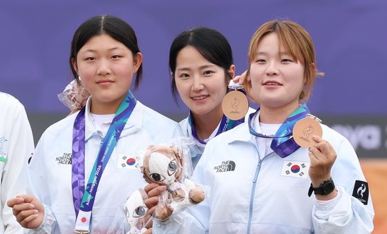강연서·박정윤·박예린, 양궁 여자 컴파운드 단체전 동메달