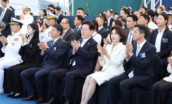 이재명 대통령, 대호김종서함 진수식