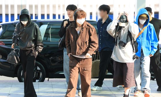 출국하는 방탄소년단
