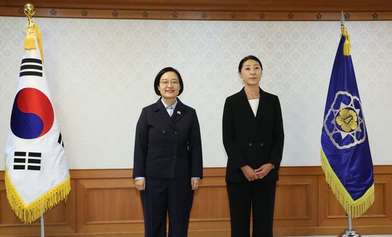 한성숙 총리, 함은주 사무총장과 함께