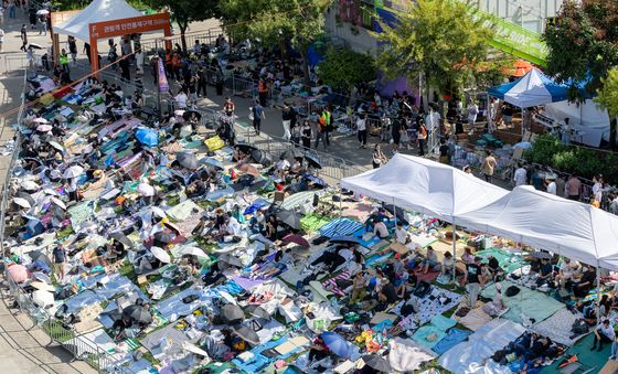 서울세계불꽃축제 기다리는 구름 인파