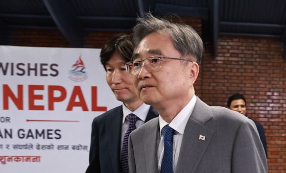 네팔 도착한 조현 외교부 장관