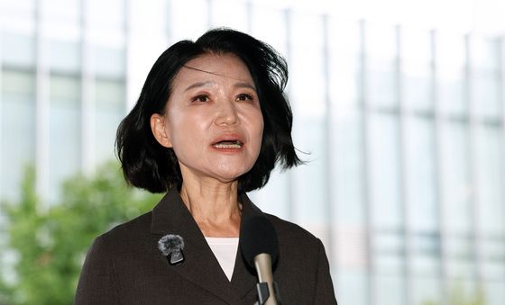 김민석 대표 고소 관련 입장 밝히는 이진숙 의원