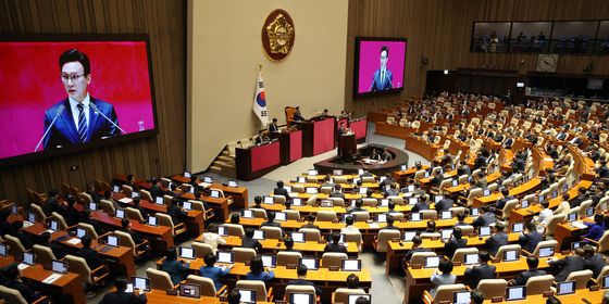 김민석 대표, 교섭단체 대표연설