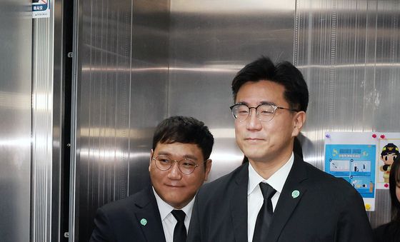 최고위 참석하는 오준호 당대표와 박기홍 최고위원
