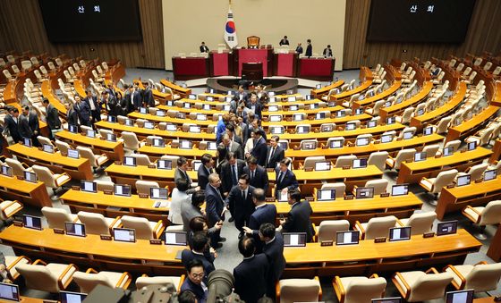교섭단체 대표연설 마친 김민석 대표