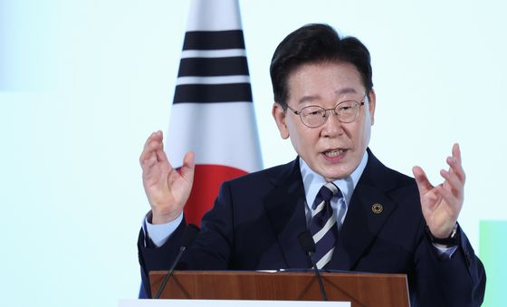 개막연설하는 이재명 대통령