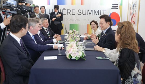 미국영화협회 회원사 만난 이재명 대통령