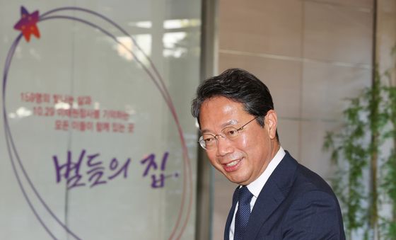출근하는 김승원 법무부 장관 후보자