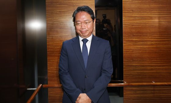 인사청문회 준비 사무실 출근하는 김승원 후보자