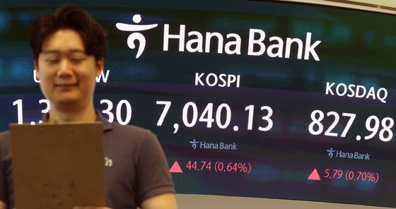 코스피 7000선 돌파…50포인트 상승 출발