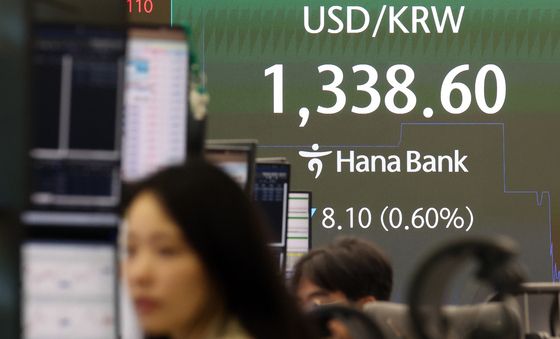 원·달러 환율 1338원대로…0.60% 하락