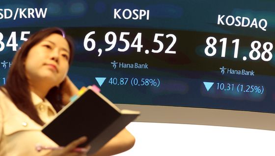동반하락 마감한 코스피 코스닥