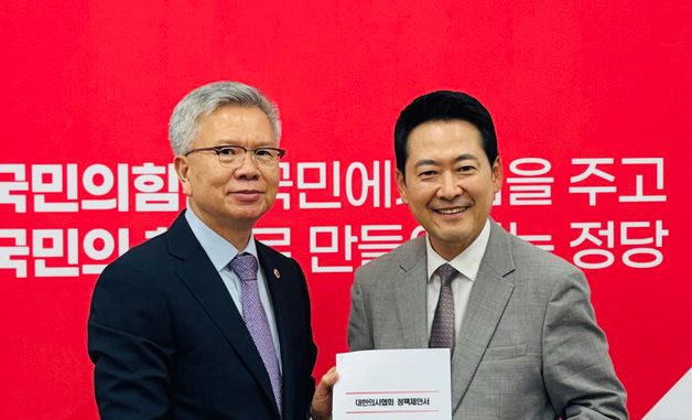 김택우 의협 회장, 장동혁 국민의힘 대표 면담