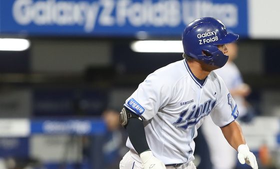 삼성 양우현, 1타점 적시타