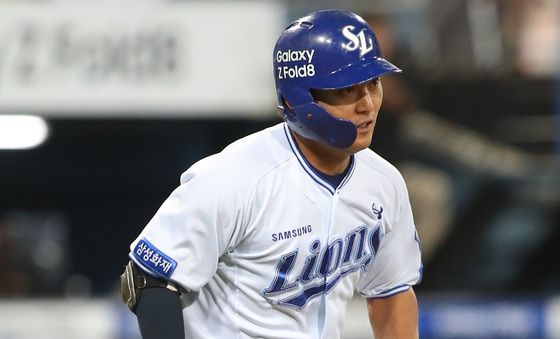 삼성 양우현, 1타점 적시타