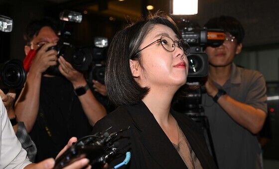 청문 준비사무실 출근하는 용혜인 후보자