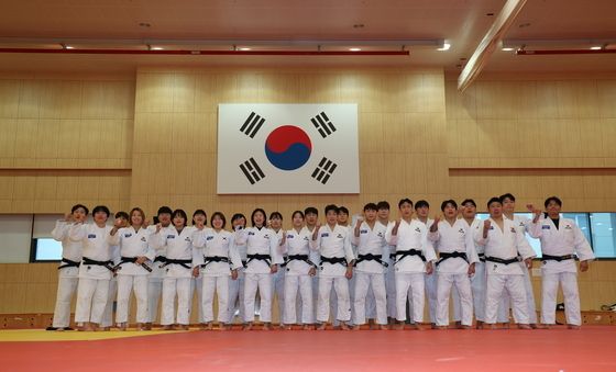 아시안게임 선전 다짐하는 유도 대표팀