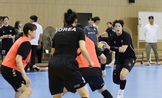 아겜 앞두고 맹훈련 하는 핸드볼 대표팀