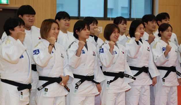 아시안게임 선전 다짐하는 유도 국가대표
