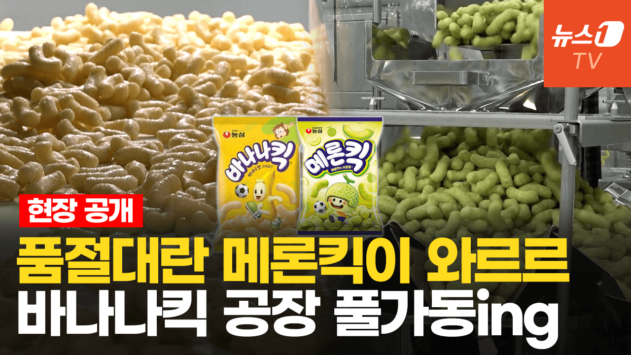 연관비디오 - 풀가동! 갓 구운 바나나킥·메론킥 탄생 현장…잘 나가는 과자의 비밀