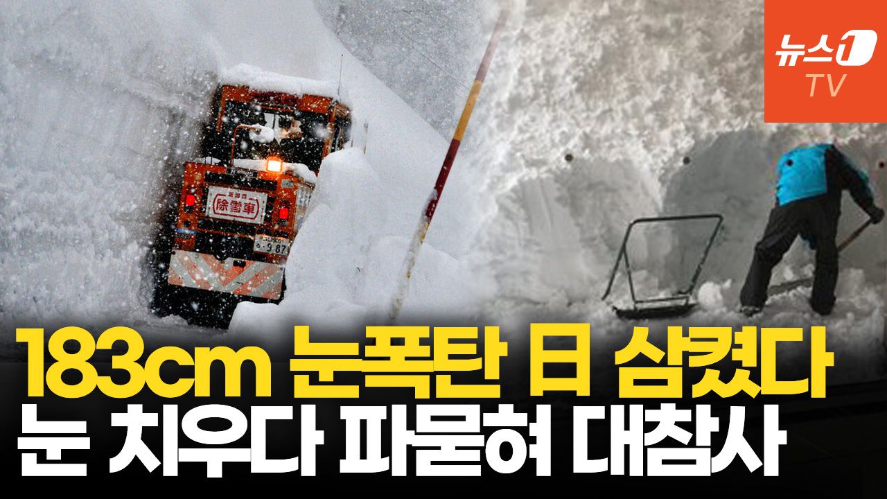 연관비디오 - 日아오모리 21년만 기록적 폭설…183cm 쌓인 눈에 속수무책