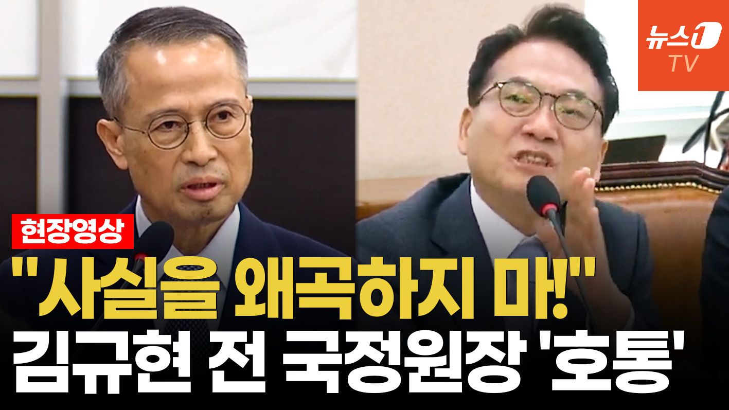 연관비디오 - 김규현 전 국정원장, 고함치는 박선원 의원에 "사실 왜곡하지 마십시오"