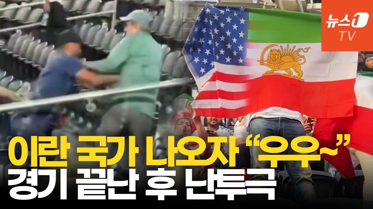 연관비디오 - 월드컵 관중석에서 응원 대신 몸싸움…둘로 갈라진 이란 응원단