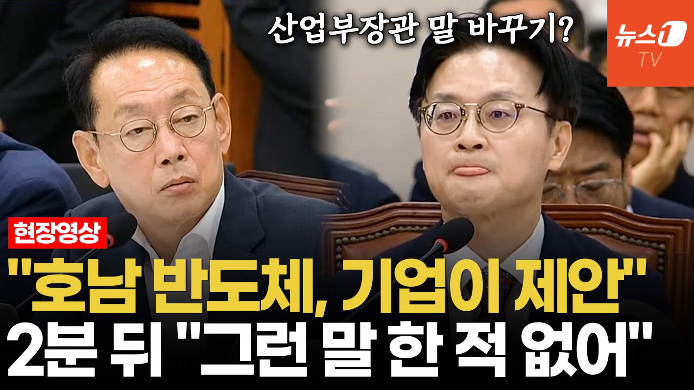 연관비디오 - "호남 반도체, 누가 제안했나" 묻자…2분만에 말 바꾼 산업부장관