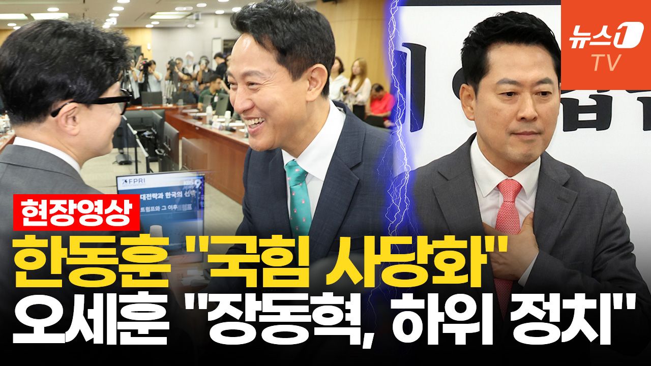 연관비디오 - "국힘 사당화, 리더십 필요"…국회서 만난 오세훈·한동훈, 일제히 장동혁 비판