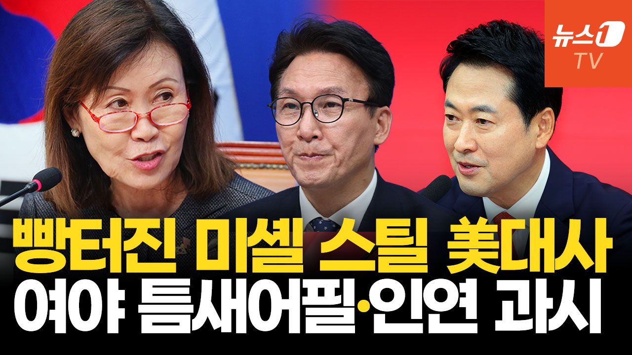 연관비디오 - 김민석 농담에 빵 터진 미셸 스틸 美 대사…장동혁에게 건넨 한국말은?