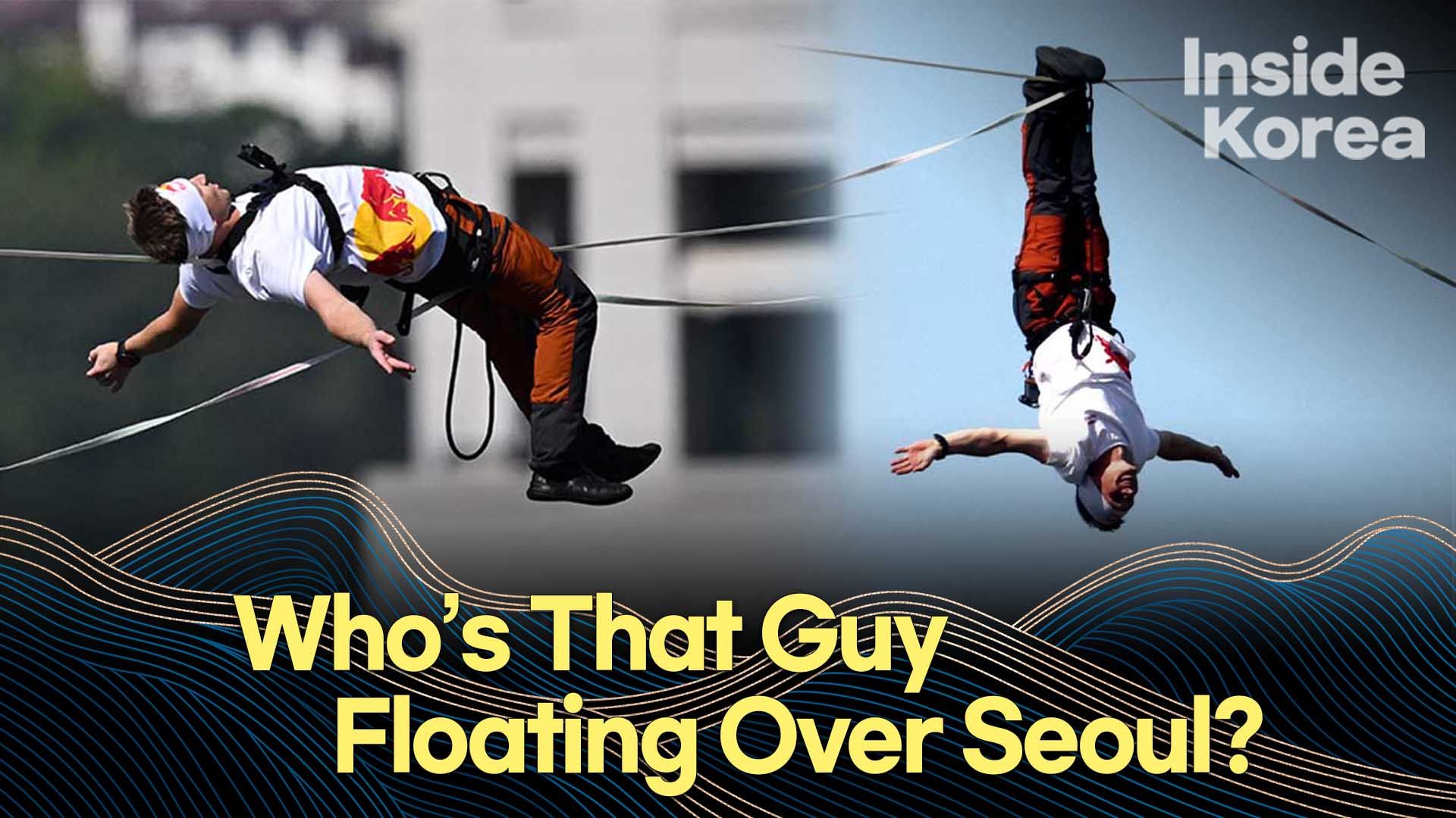 연관비디오 - Estonian Slackliner Jaan Roose Walks 120 Meters High Slackline in Seoul