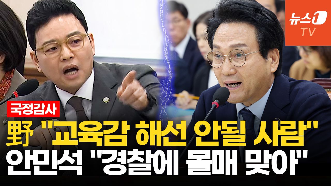 연관비디오 - 與野, 안민석 '경찰 폭행 전과' 공방…교육위 국정감사 파행