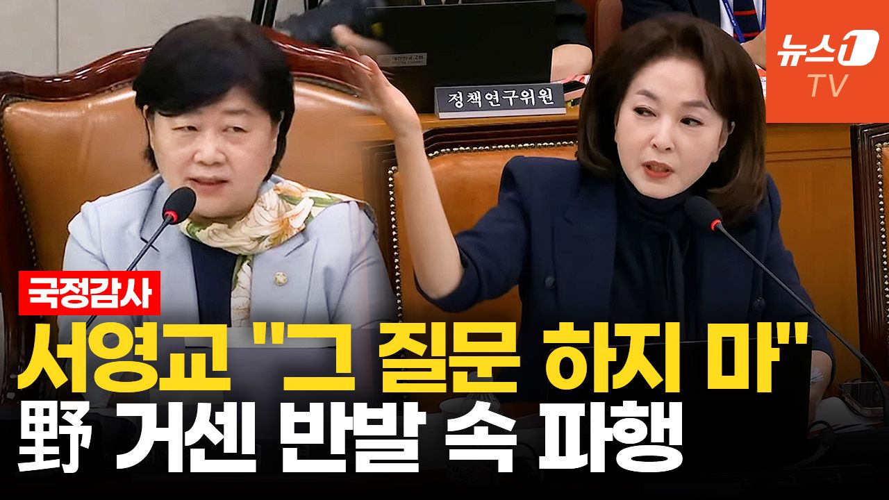 연관비디오 - 김민전 "정부 요직, 다 대통령 변호사 출신" 지적에 법사위 파행
