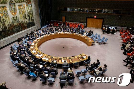 본문 이미지 - 뉴욕 유엔본부 안보리 긴급회의. ⓒ AFP=뉴스1 ⓒ News1 우동명 기자