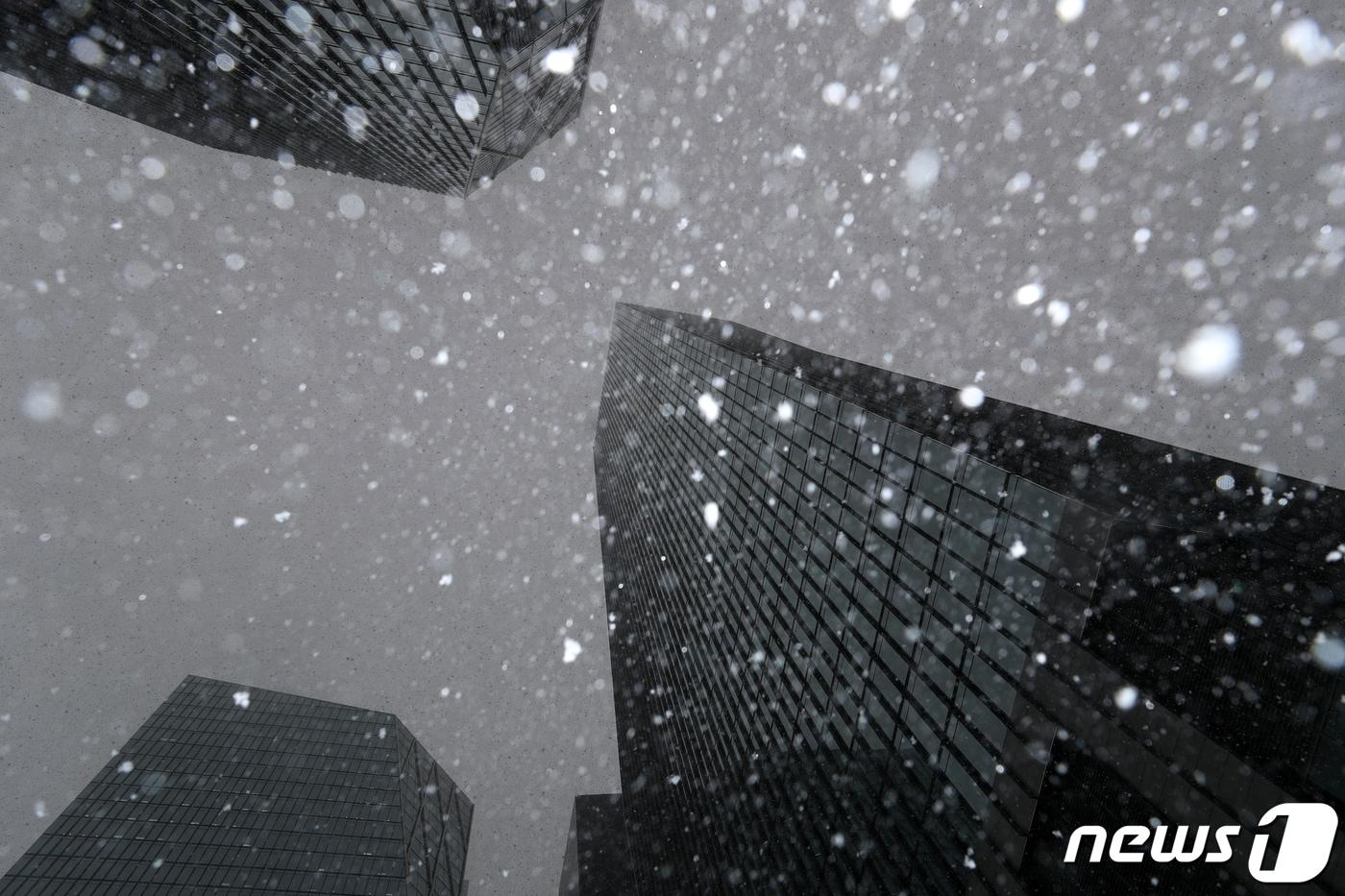 눈 내리는 서울 여의도 일대 (자료사진) /뉴스1 ⓒ News1 이승배 기자